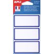 APLI agipa - Zelfklevend etiket - blauwe omlijsting (pak van 24)