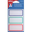 APLI agipa - Zelfklevend etiket - blauwe omlijsting, rode omlijsting, green frame (pak van 9)