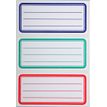 3270241119817-Apli Agipa - 9 Étiquettes scolaires cadre et lignes bleus, rouges, verts - 81 x 36 mm - réf 111981--1