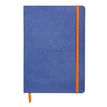 RHODIA Rhodiarama - Notitieboek - A5 - 80 vellen / 160 pagina's - van lijnen voorzien - saffierblauw - kunstleer