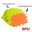 3270241129106-Apli Agipa - 10 éclatés fluo effaçables - jaune/orange - 8 x 12 cm--2