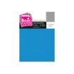 Pickup - Carton de lin - A4 (210 x 297 mm) - 215 g/m² - 10 feuilles - bleu moyen