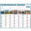 CBG Planète - Bankkalender - wandmontage - 2020 - 7 maanden per pagina - 430 x 550 mm - met datum