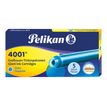 Pelikan 4001 - cartouche d'encre - turquoise (pack de 5)