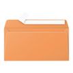 Pollen - Enveloppe - International DL (110 x 220 mm) - portefeuille - open zijkant - zelfklevend - clementine - pak van 20