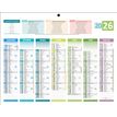Calendrier bancaire année civile BOUCHUT "4 Saisons Mini" 21 x 26,5 cm Pefc 70 %