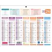 3592930026658-Calendrier bancaire année civile BOUCHUT "4 Saisons Mini" 21 x 26,5 cm Pefc 70 %--1