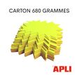 3270240129503-Apli Agipa - 50 éclatés fluo non effaçables - jaune/orange - 8 x 12 cm--3
