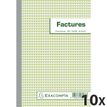 Exacompta - 10 Manifolds Carnets de factures - 50 dupli - A5