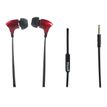 Muvit MUHPH0042 - In-ear hoofdtelefoons met micro - inwendig - met bekabeling - 3,5 mm-stekker - zwart, rood