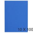 Exacompta Flash - 10 Paquets de 100 Sous-chemises recyclées - 80 gr - bleu foncé