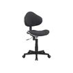 OfficePro ADEl - stoel - hout, polyester gaas - zwart
