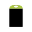 BEQUET Portacolor - Krijtbord - 400 x 700 mm - dubbelzijdig - zwart, groen