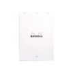 Rhodia - Bloc notes N°18 - A4 - 160 pages - petits carreaux - 80g - blanc