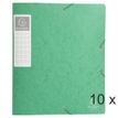 Exacompta - 10 Boîtes de classement en carte lustrée - dos 60 mm - vert (livrées à plat)