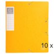 Exacompta - 10 Boîtes de classement en carte lustrée - dos 60 mm - jaune (livrées à plat)