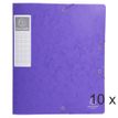 Exacompta - 10 Boîtes de classement en carte lustrée - dos 60 mm - violet (livrées à plat)