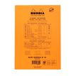 3030920166002-Rhodia Basics - Bloc notes - A5 - 160 pages - réglé avec marges - 80g - orange--1