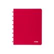 Atoma - Cahier polypro A5 - 144 pages - petits carreaux (5x5 mm) - rouge
