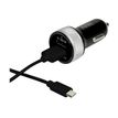 Port Design - chargeur allume-cigare pour smartphone - 2 USB + 1 câble USB/micro USB