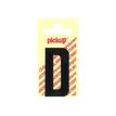 Pickup - Étiquette autocollante - 90 mm - Lettre D - noir mat
