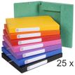 Exacompta - 25 Boîtes de classement en carte lustrée - dos 25 mm - couleurs assorties (livrées à plat)
