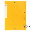 Exacompta - 25 Boîtes de classement en carte lustrée - dos 25 mm - jaune (livrées à plat)