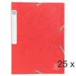 Exacompta - 25 Boîtes de classement en carte lustrée - dos 25 mm - rouge (livrées à plat)
