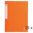 Exacompta - 25 Boîtes de classement en carte lustrée - dos 25 mm - orange (livrées à plat)