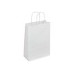 Logistipack - Geschenktasje - uitbreidbaar - 22 cm x 10 cm x 31 cm - kraft white - pak van 50