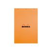 3030920182002-RHODIA N°18 - Bloc de notas - grapado - A4 - 80 hojas / 160 páginas - cuadriculado - naranj-P_182000_4-3