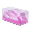 8410782188100-Distributeur de ruban fuchsia pailleté - base lourde 325 g - lame métallique - pour rouleaux adhésif--0