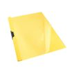 Esselte Vivida - chemise à clip - pour A4 - capacité : 30 feuilles - jaune avec couverture avant transparente