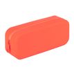 8410782199168-Trousse en silicone orange NEON avec zip étanche - matière lavable et toucher velouté--0