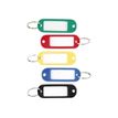 Sign - 100 Porte-clés - 56 x 22 mm - plastique - couleurs assorties