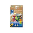 STAEDTLER Noris 188 - Pack de 12 crayons de couleur jumbo