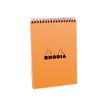 RHODIA CLASSIC SMALL OFFICE - Notitieblok - met spiraal gebonden - A5 - 40 vellen / 80 pagina's - vierkant - oranje