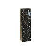 Clairefontaine Minimalist - Sac cadeau pour bouteille kraft noir - 12,7 cm x 9 cm x 35,5 cm