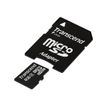 Transcend - Flashgeheugenkaart (Adapter voor microSDHC naar SD inbegrepen) - 4 GB - Class 4 - microSDHC