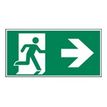 PICKUP - Teken - emergency exit right - richting - 300 x 150 mm - polystyreen