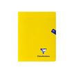 Clairefontaine Mimesys - Cahier polypro 17 x 22 cm - 48 pages - grands carreaux (Seyes) - jaune
