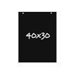 BEQUET Medium - Krijtbord - hanging - 300 x 400 mm - zwart