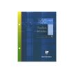 3329680134100-Clairefontaine - feuilles simples 17x22 cm - 100 pages - grands carreaux - perforées - bleu-P_201341_1-0
