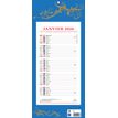 Calendrier bloc mensuel à feuillets année civile BOUCHUT "411 Bleu" 19 x 42 cm Pefc 70 %