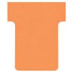 Nobo - T-kaart - 3.6 x 5.3 cm - Formaat 1,5 - oranje (pak van 100) - voor P/N: 1900392, 1900397, 1900402