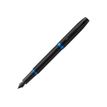 Parker IM Essential Vibrant Rings - Stylo plume noir/bleu - pointe fine