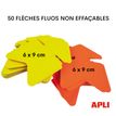 3270240209502-Apli Agipa - 50 flèches fluo non effaçables - jaune/orange - 6 x 9 cm--1