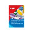 Apli Agipa - 100 Étiquettes adhésives blanches en polyester - A4 (21 x 29,7 cm) - pour imprimantes laser - résistantes aux intempéries