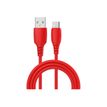 Wave Concept Liquid Silicone - Câble USB-A vers USB-C - 1 m - rouge