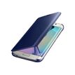 Samsung Clear View Cover EF-ZG925B - Flip cover voor mobiele telefoon - zwart - voor Galaxy S6 edge